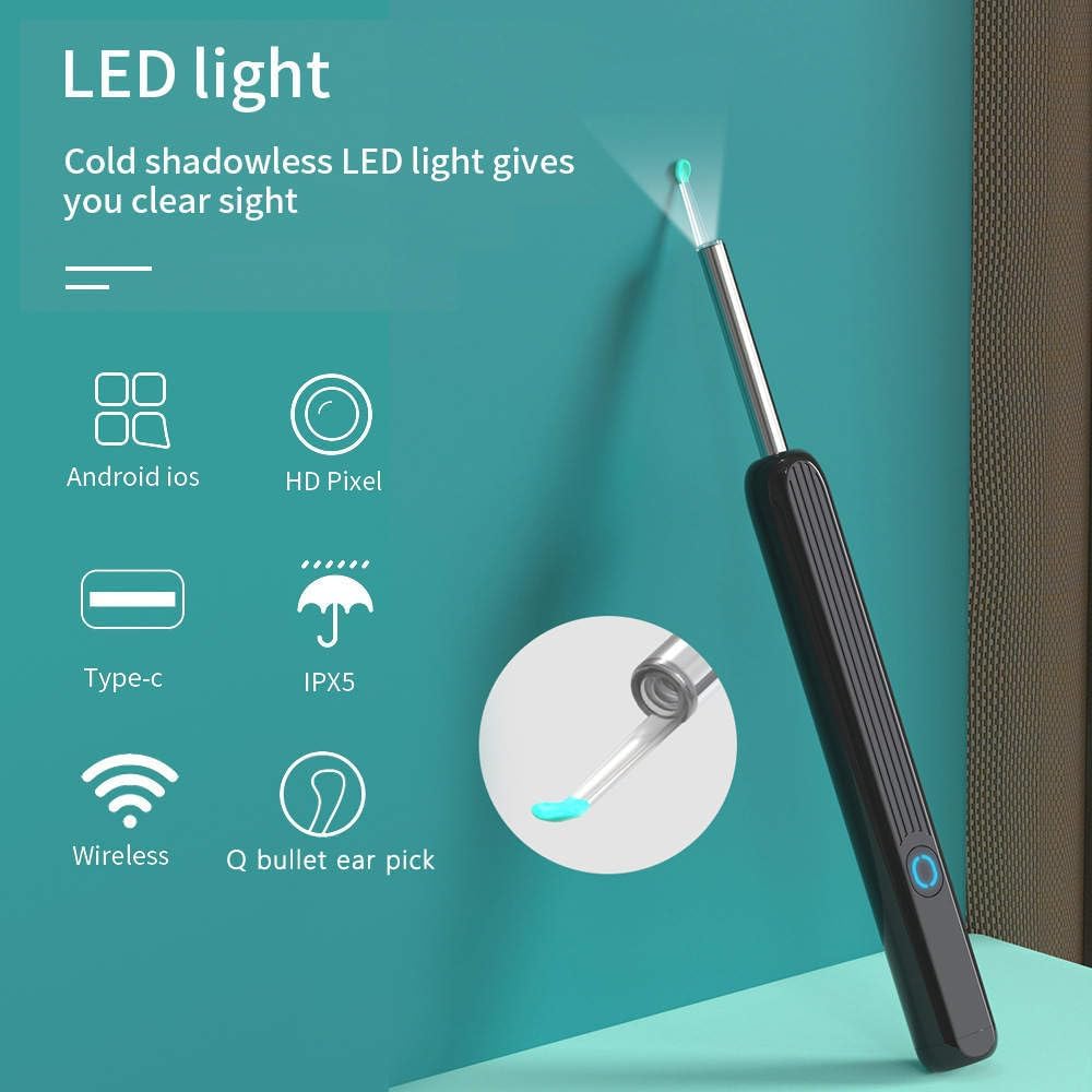 Black Friday Deal: Buy 1 Get 1 Free – Ear Wax Removal Camera Kit (2-Pack) with 8-in-1 Tools, HD Camera & Light – Safe for Adults & Kids (iOS & Android)