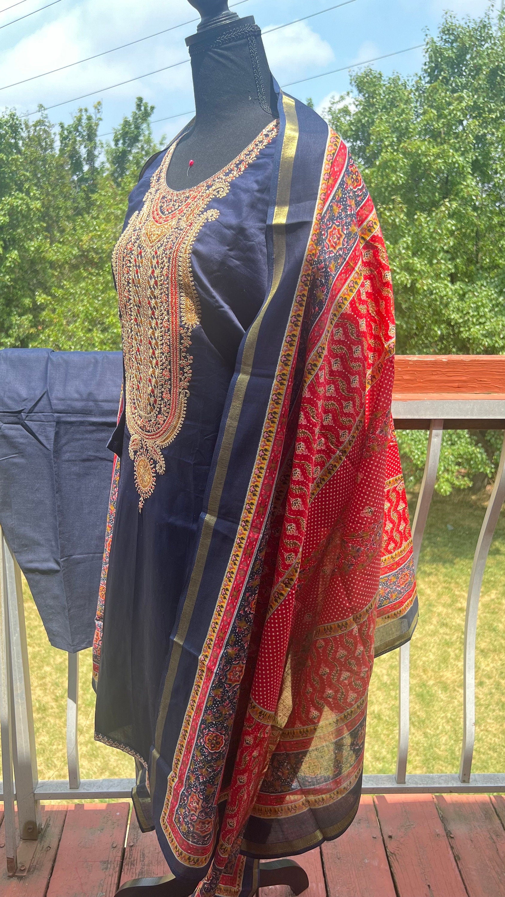 Salwar Kameez / Kurta Kurti/ Indian dress / Pakistani Dress/ Gift for Sister/ party dress/ salwar suits/blue color dress