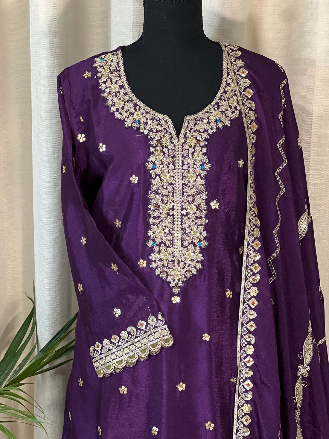Sharara suit, party wear designer salwar kameez, Heavy embroidery work ready to wear dress, Eid gift, Pakistani dress, Indian dress, Deshi